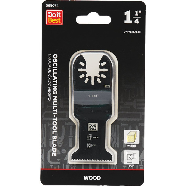 Do it Best 1-1/4 In. High Carbon Steel Wood Cutting Oscillating Multi-Tool Blade