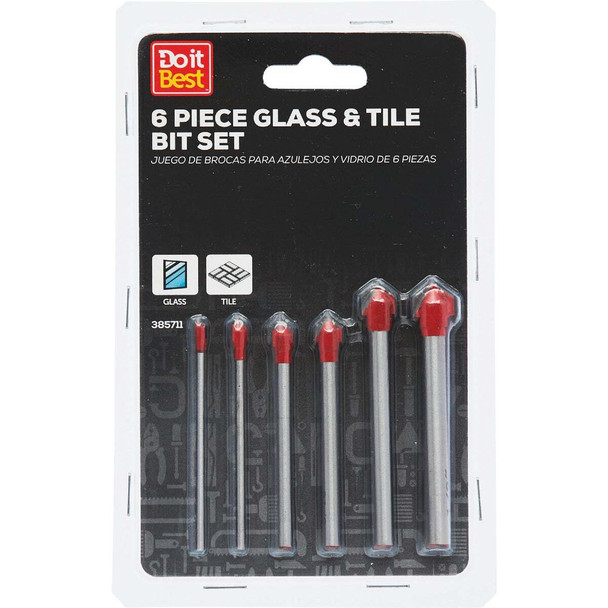 Do it Best Glass & Tile Bit Set (6-Piece) QJDIB-PTASET-030