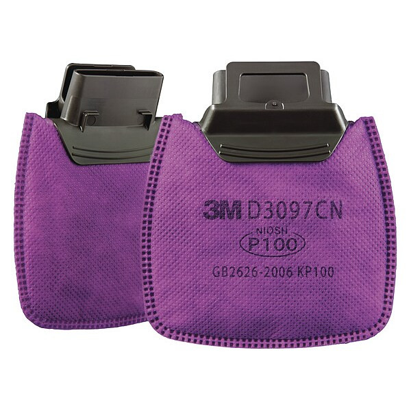 Filter, D3000, Magenta, Push to Connect, 3M(TM) Secure Click(TM) Facepieces