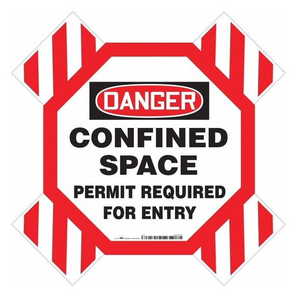 Condor Danger Sign,42" W,42" H,0.250" Thickness, 487D78 487D78