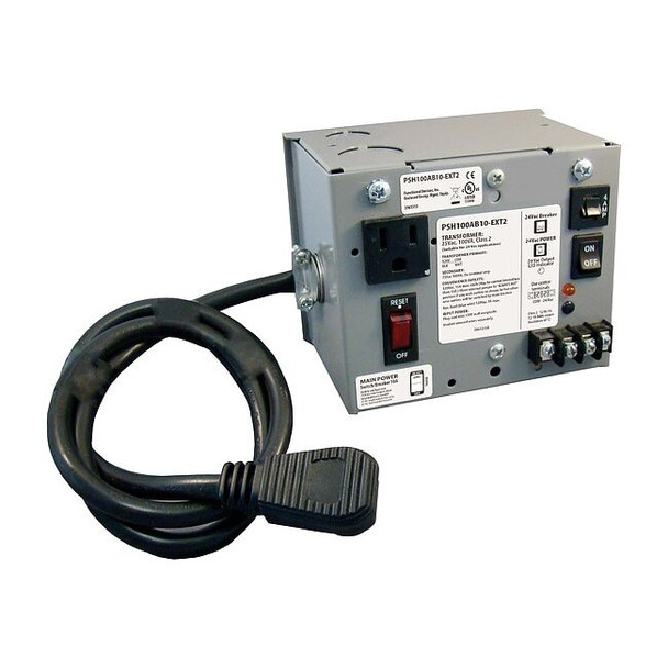Class 2 Transformer, 100 VA, NEMA 1, 24V AC, 120V AC