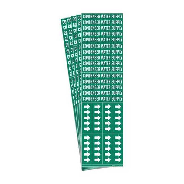Brady Pipe Marker,PK5, 7069-3C-PK 7069-3C-PK
