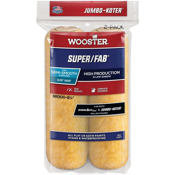 Wooster 2pk 3/8x6.5 Knit Cover RR300-6 1/2