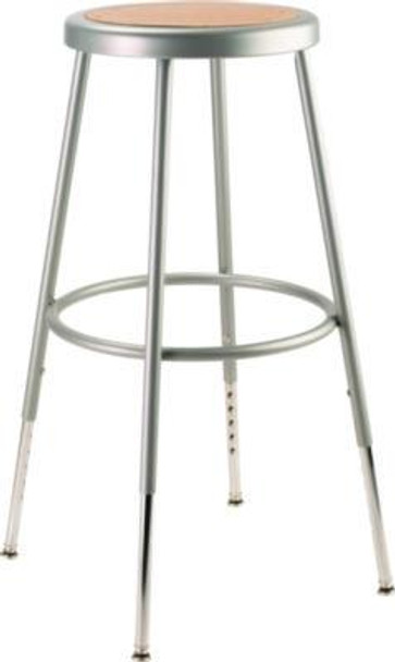 NPS® STOOL,25-33IN ADJ GY,WDG 6224H