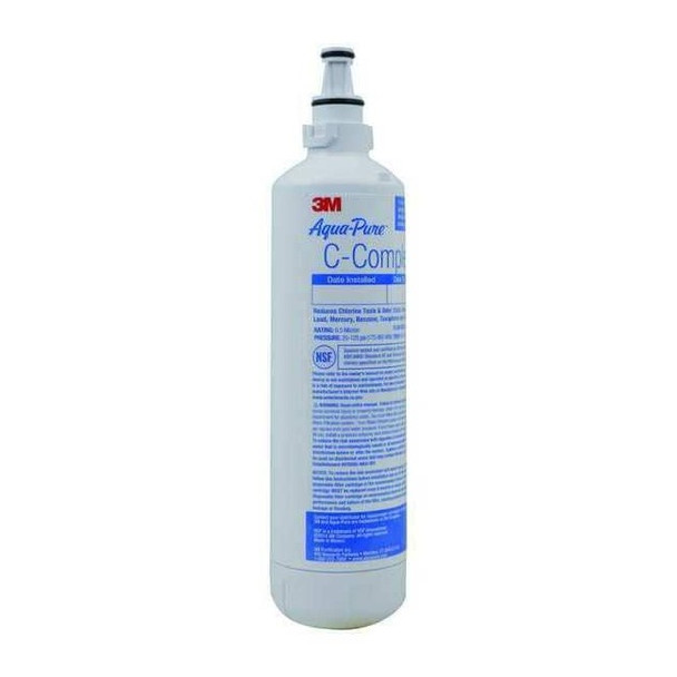 Quick Connect Filter, 0.8 gpm, 0.5 Micron, 2-3/8" O.D., 8 7/8 in H