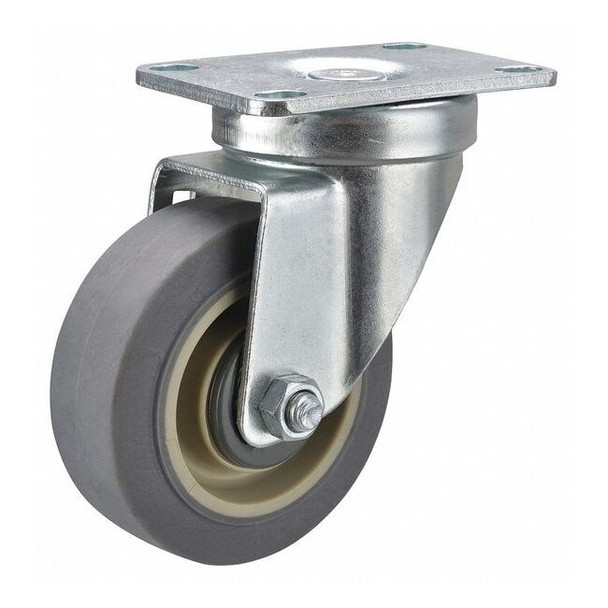 Manufacturer Varies Swivel Plate Caster,300 lb.,Ball,Red P12SX-RP040B-12-001