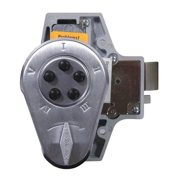 Simplex Push Buttom Latch Lock Satin Chrome 9190000-26D-41