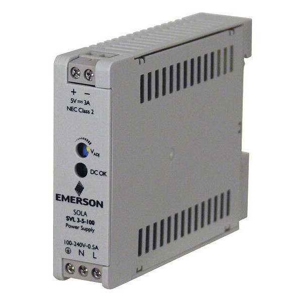 Solahd Din Rail Power Supply,3 A,15 W SVL35100