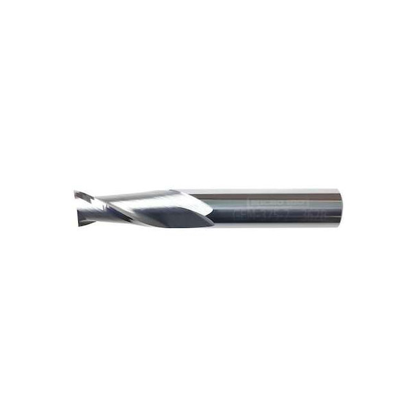 Micro 100 Carb End Mill,3/8 In,2FL,CC,AlTiN Coat GEM-375-2X