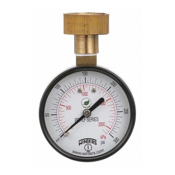 Winters Lead-Free Pressure Gauge,  +/-3-2-3%, Bl PETW217LF