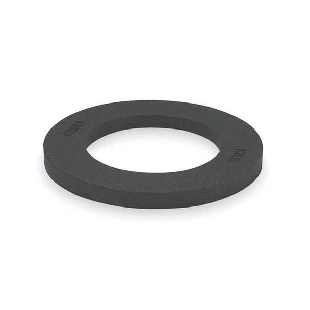 Channelizer Drum Base, Recycled Rubber, 2 in Height, 22 in Length, 20 lb, Black