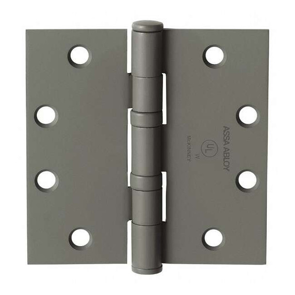 Butt Hinge, Steel, Flush Mounting, 1 11/16 in Leaf W x 4 in Leaf H, Prime Coat