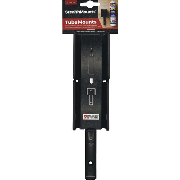 StealthMounts Caulking Tube Mount (2-Pack) OM-TBE-V2-BLK-2
