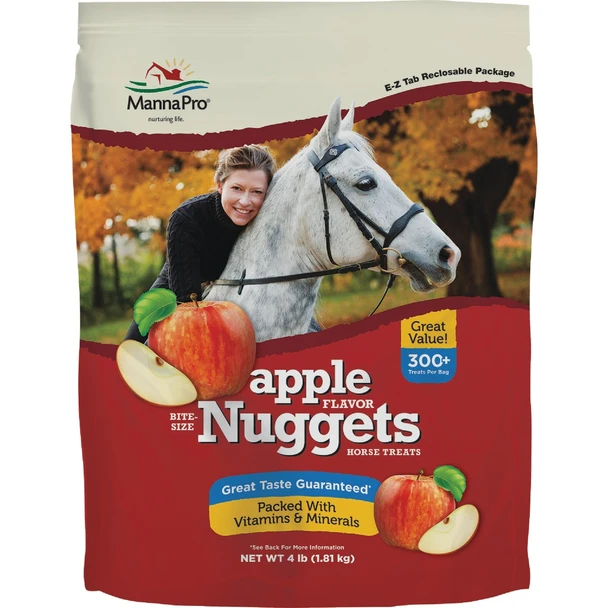 Manna Pro 4 Lb. Bite Size Apple Flavored Nuggets 1000005