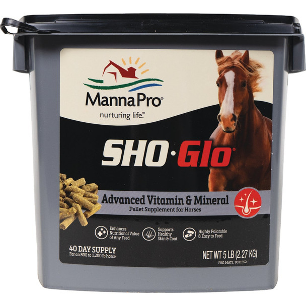 Manna Pro Sho-Glo 5 Lb. Vitamin/Mineral Horse Supplement 1000078