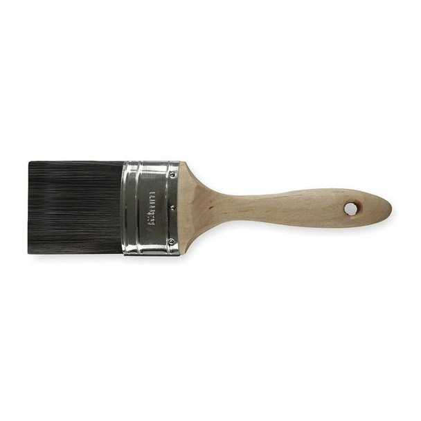 2-1/2" Wall Firm, Polyester Bristle, Paint Brush, Sealed Wood Handle