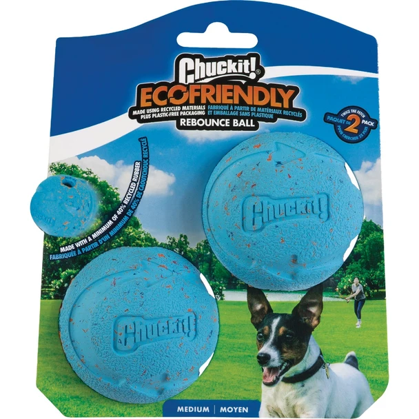 Chuckit Medium EcoFriendly Rebounce Ball (2-Pack) 0520320