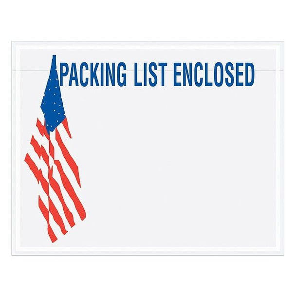 Manufacturer Varies PackingListEnvelopes,Bl/Rd/Wht,PK1000 PL468