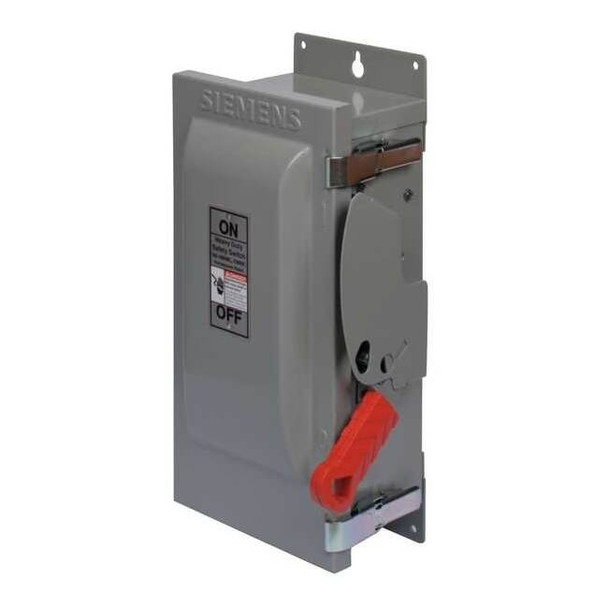 Siemens Fusible, Safety Switch, Heavy Duty, 240 V, 2PST, NEMA 1 HF221N