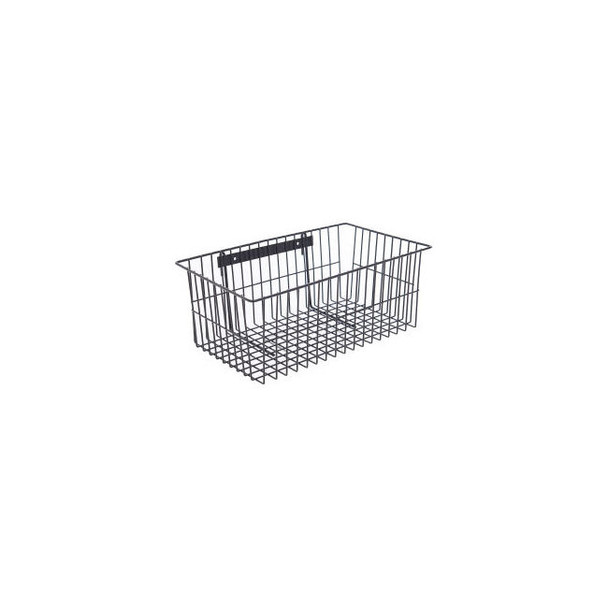 Nexel Black Epoxy Wire Utility Basket 18-3/4""W x 11-1/4""D x 7-1/2""H