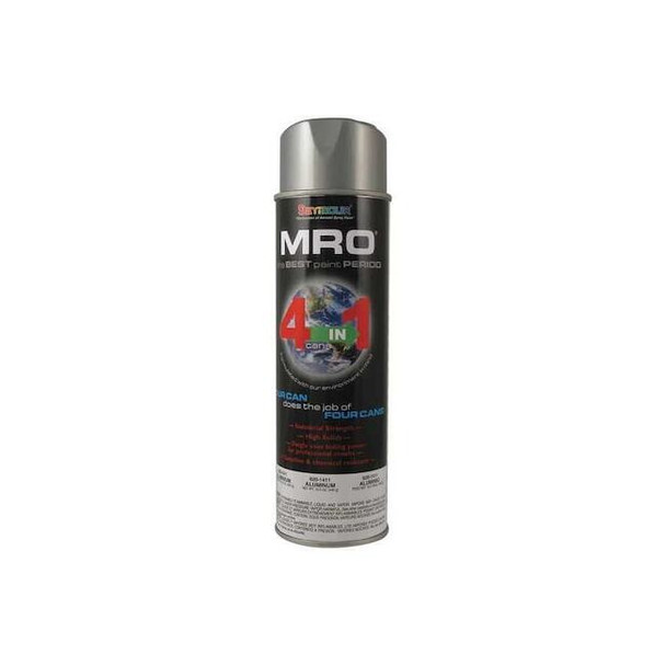 Spray Paint,Aluminum., Aluminum, Metallic, Solvent, 16 oz
