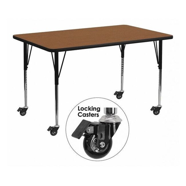 Rectangle Activity Table, Laminate, Wood Grain