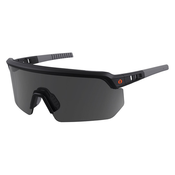 Ergodyne AEGIR, Safety Glasses, Smoke Lens, Matte Black Frame Frame AEGIR