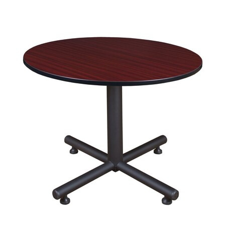 Kobe Round Breakroom Table, 48" W, 29" H, Mahogany TKB48RNDMH
