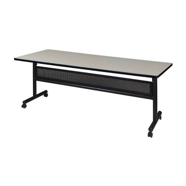 Kobe Rectangle FlipTop Table, 72" W, 29" H, Laminate Top, Maple MKFTM7230PL