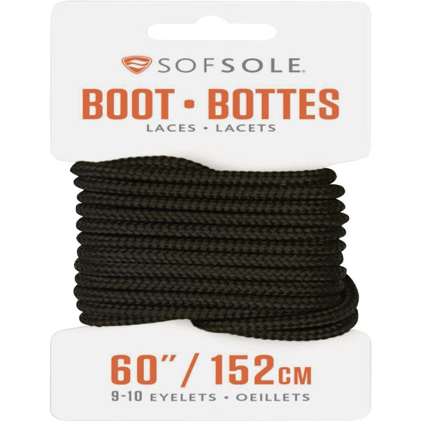 Sof Sole 60 In. Black Boot Laces 84719