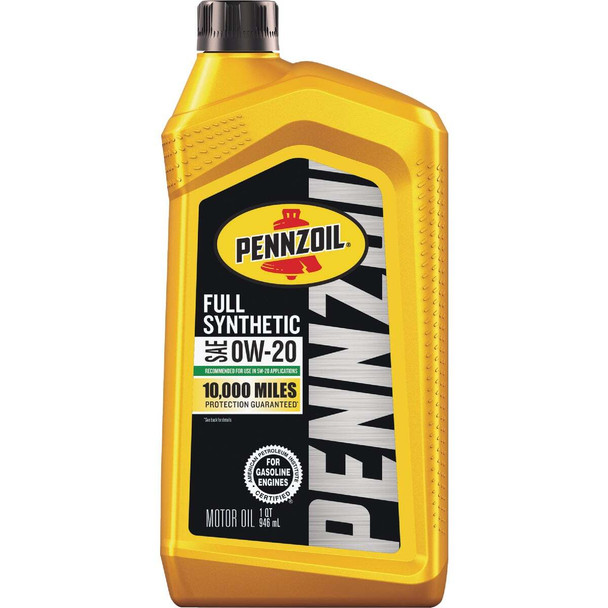 Pennzoil Full Synthetic 0W-20 Motor Oil, 1 Qt. 550058594 Pack of 6