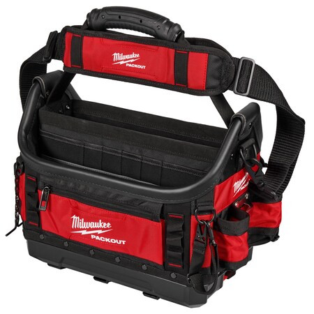 Milwaukee Tool Tool Tote, Red, Ballistic Polyester, 39 Pockets 48-22-8317