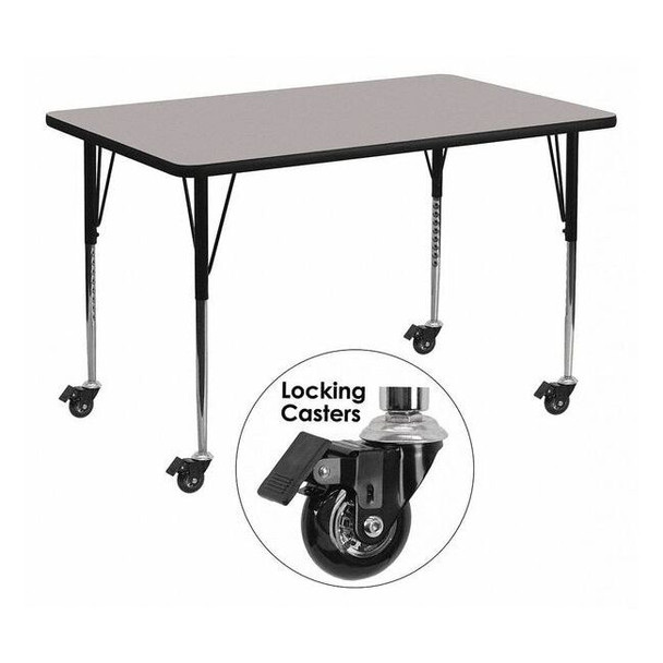 Rectangle Activity Table, Laminate, Grey