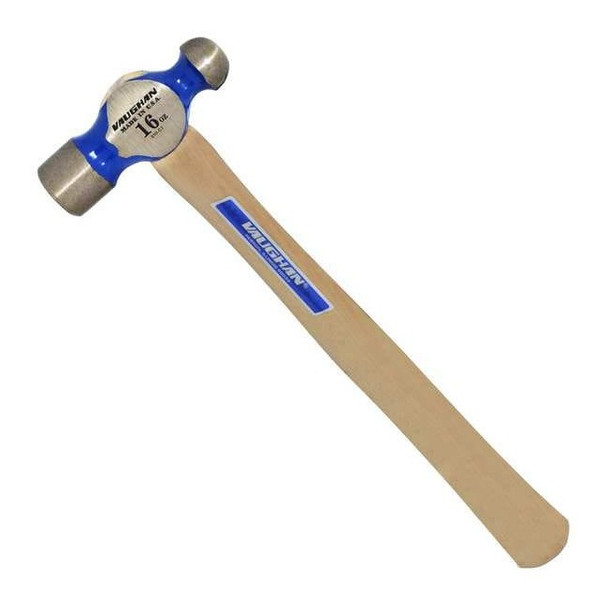 Vaughan 16 oz. Ball Peen Hammer, 14 in L Hickory Handle, Steel Head TCO16