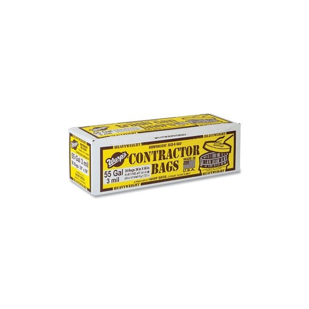 Trash Can Liners with Recycled Plastic, 55 gal, 3 mil, 36 in W X 60 in H, Black