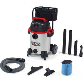 RIDGID Wet/Dry Vacuum With Cart 16 Gallon Cap.