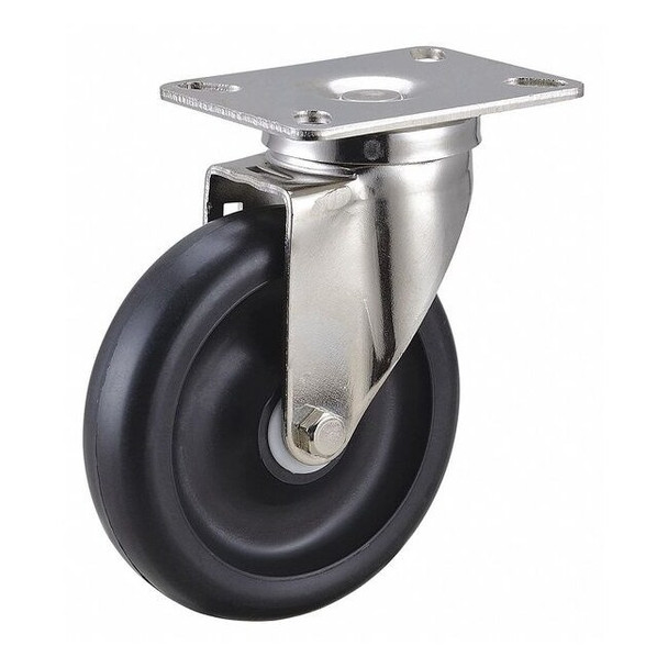Swivel NSF-Listed Plate Caster,450 lb.,NSF-Listed Plate Type A