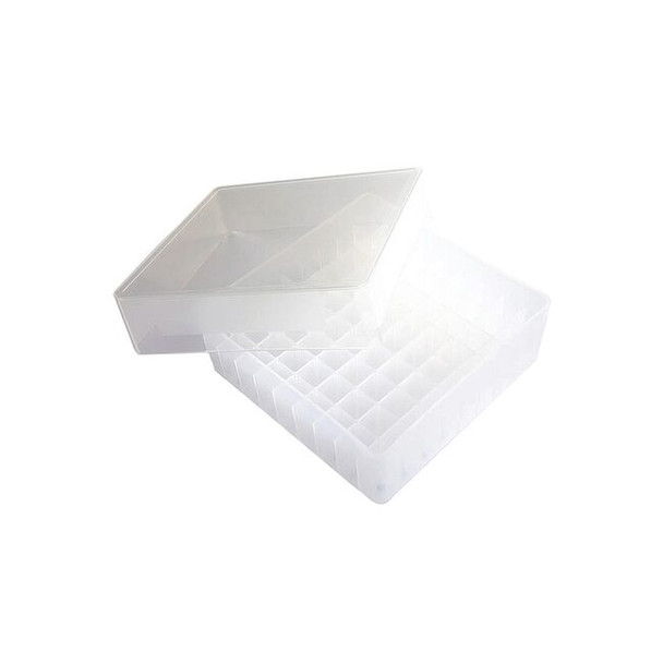 Heathrow Scientific Tube Storage Box,Natural,81-Well,PK5 120034