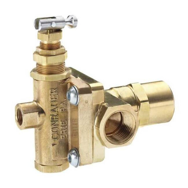 Conrader Unloader Pilot Valve, 1/4 in Inlet,Brass BLG 115-130