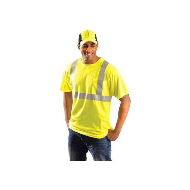 Occunomix T-Shirt, 2, R, Polyester, Yellow, 4XL LUX-SSETP2-Y4X