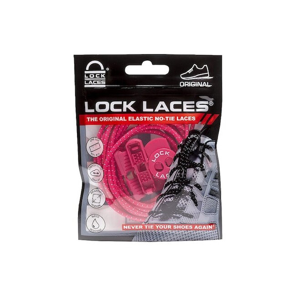 Lock Laces Safety Shoe Laces,Hot Pink,48" L,PR PNK48