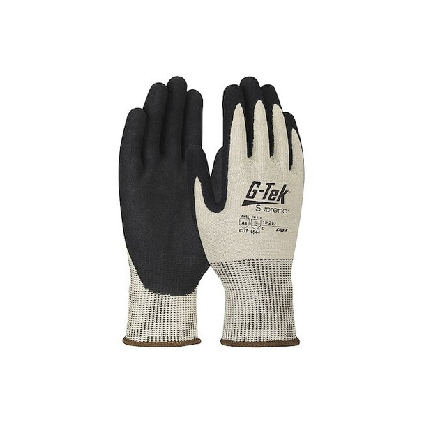 Cut-Resistant Glove, Cut Level A4 ,Dipped ,Microporous Nitrile ,Sandy ,M 1 PR
