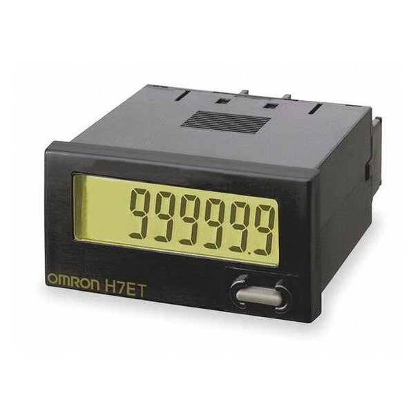 Omron Hour Meter,Shock Resistant,Indoor Use H7ET-N-B
