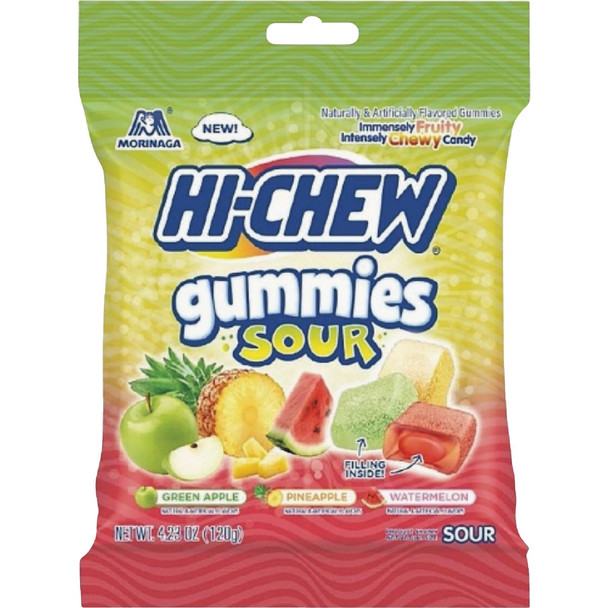 Hi-Chew 4.23 Oz. Sour Gummies Candy 774698 Pack of 9