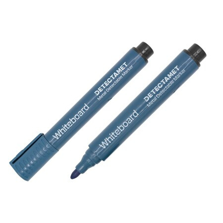 Detectamet Detectable Dry Erase Marker Set,Round Barrel,PK10 145-A06-P02-A07