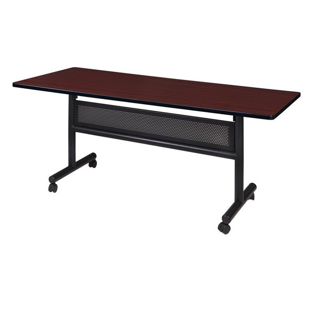 Kobe Rectangle FlipTop Table, 60" W, 29" H, Laminate Top, Mahogany MKFTM6030MH