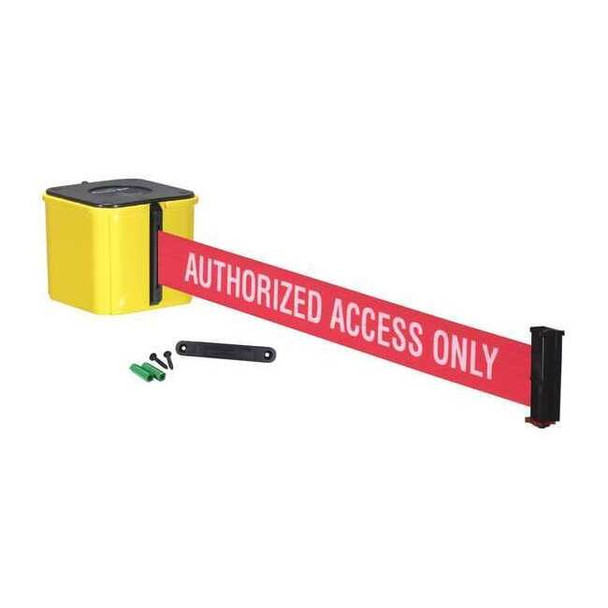 Retracta-Belt Retractable Belt Barrier,Yellow,20 ft. WM412YW20-AAO-RE