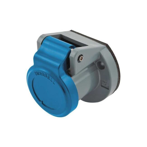 Hubbell Wiring Device-Kellems Single Pole Connector,Weather Cover,Blue HBL15NCBL