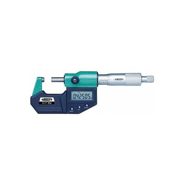 Insize Electronic Outside Micrometer,0 to 1" Range,0.0005" 3108-1