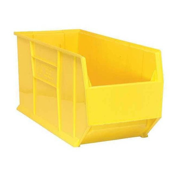 Storage Bin, Polypropylene, Yellow, 17 1/2 in H, 16 1/2 in W, 35 7/8 in L